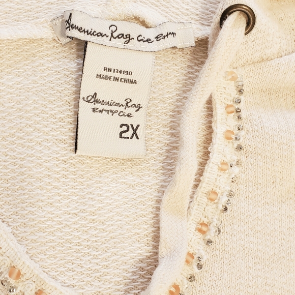 American rags hooded lite weight tunic - Picture 2 of 2